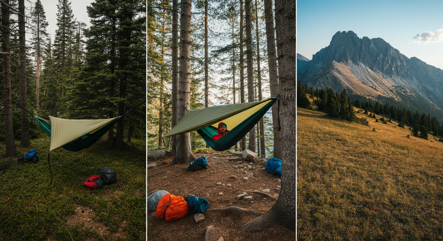 Nube shelter in different terrain types
